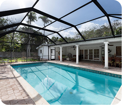 Modern glass villa